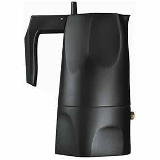 Alessi Ossidiana Percolator 3-kops MT18/3B Zwart