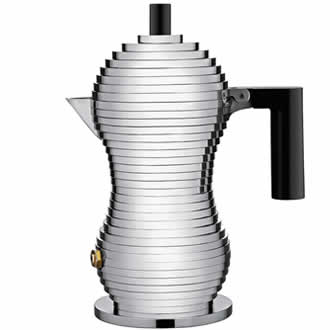 Alessi Pulcina Percolator 1-kops MDL02/1 B Zwart