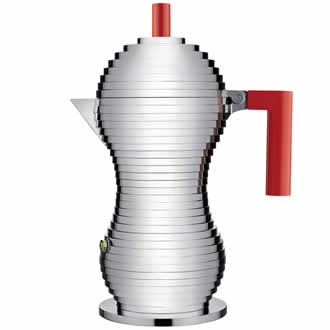 Alessi Pulcina Percolator 6-kops Inductie MDL02/6RFM Rood