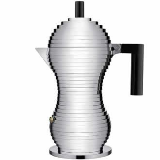 Alessi Pulcina Percolator 6-kops MDL02/6 B Zwart