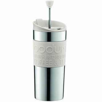 Bodum Travel Press Cafeti&egrave;re 0,35 L Set RVS/Wit