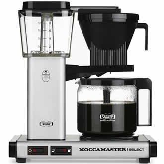 Moccamaster KBG Select Matt Silver Koffiezetapparaat