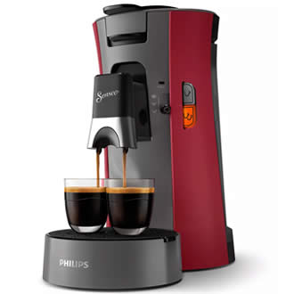 Philips Senseo® Select CSA230/90 Dieprood Koffiepadmachine