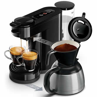 Philips Senseo® Switch HD6592/60 Diepzwart