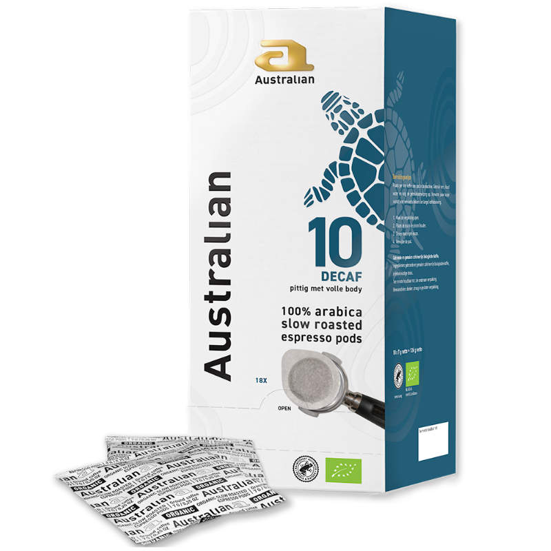 Australian Espresso pods Decaf Roast 18 stuks
