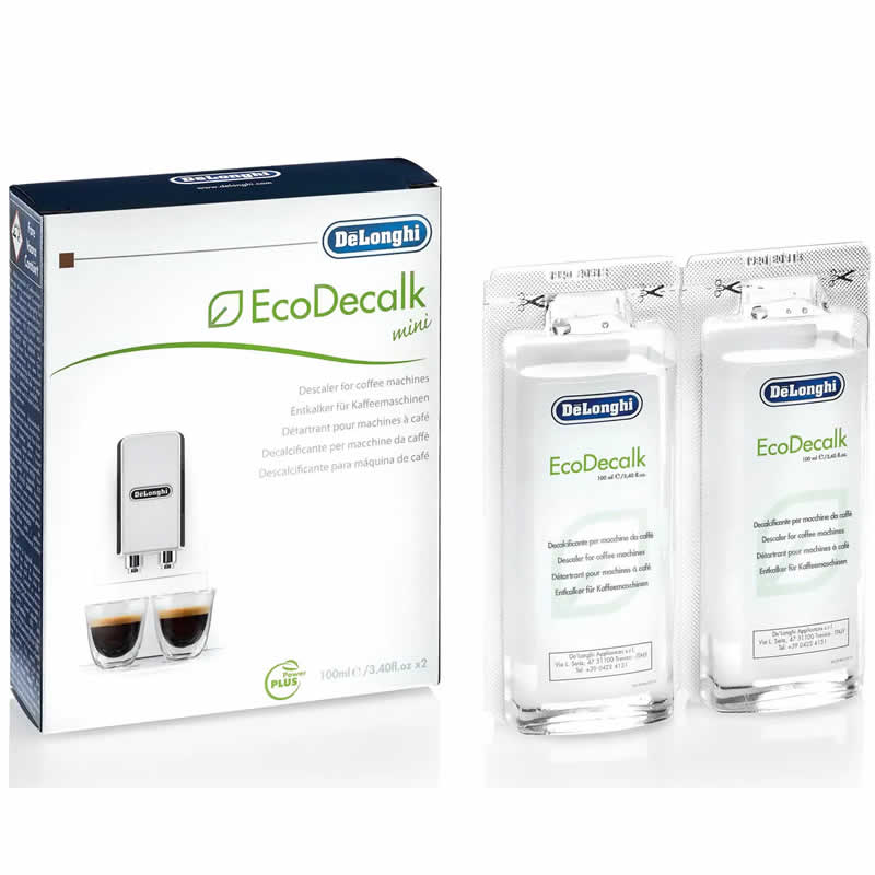 De'Longhi Koffiemachine ontkalker EcoDecalk Mini 2x 100ml
