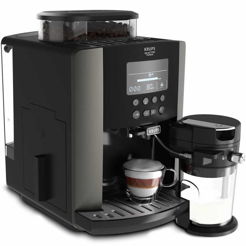 Krups Essential EA819E Titanium Espressomachine