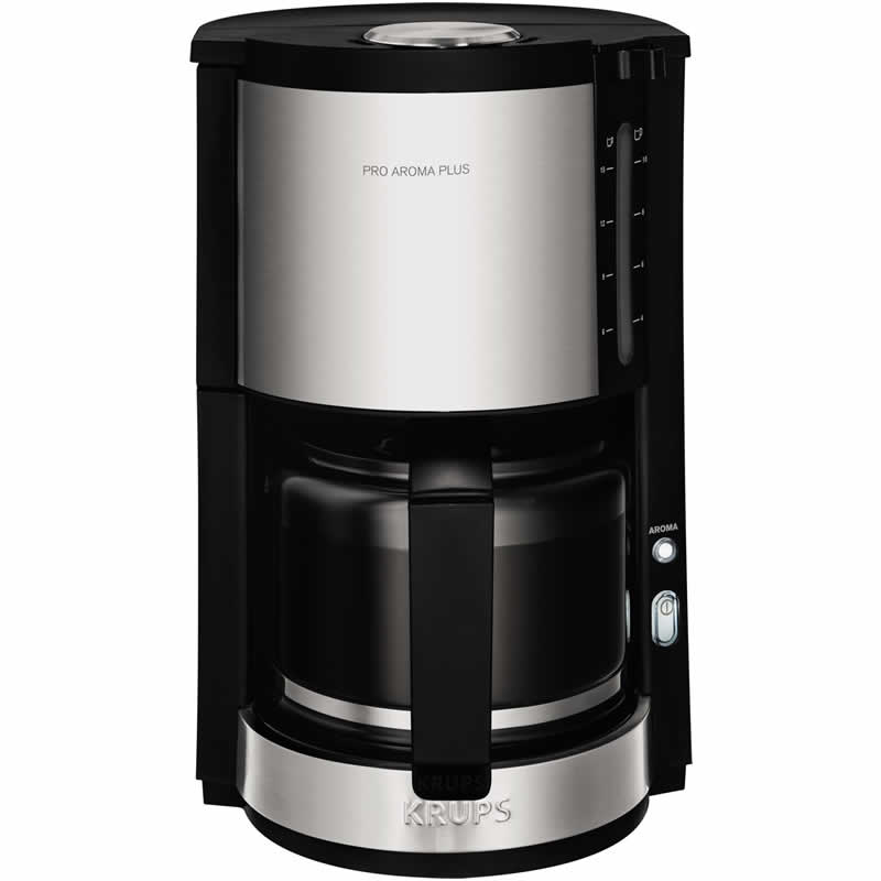 Krups ProAroma Plus KM3210 Zilver/Zwart Koffiezetapparaat