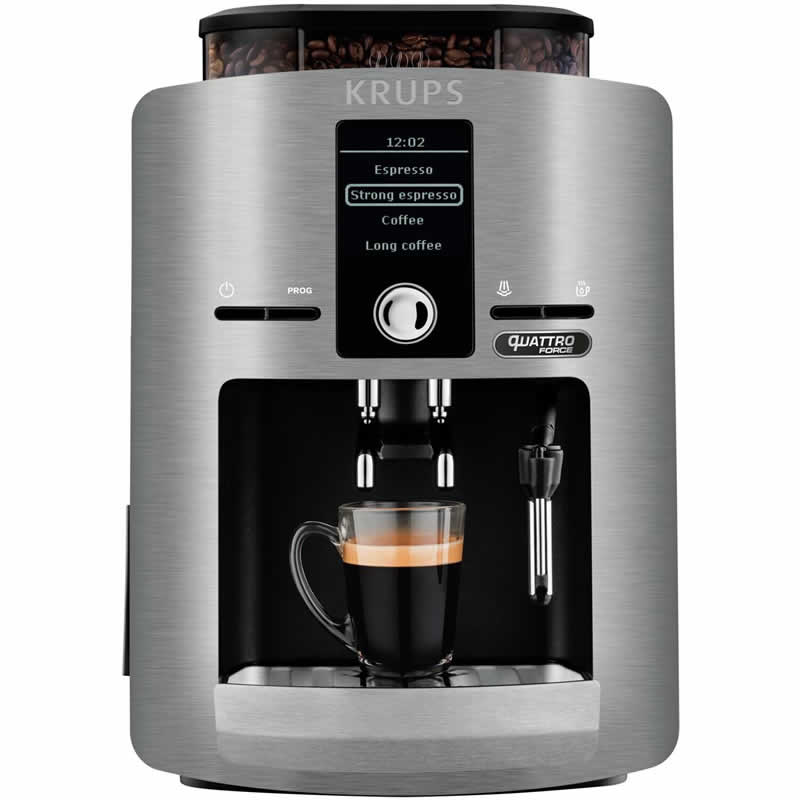Krups Quattro Force EA82FB Zilver Espressomachine