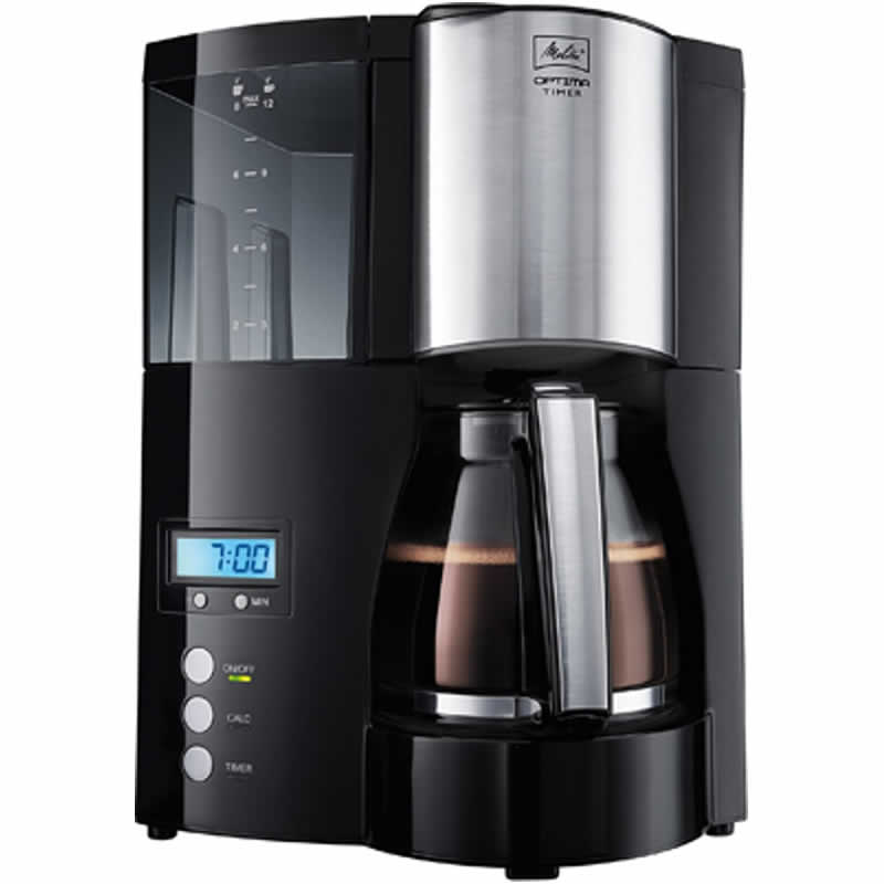 Melitta Optima Timer Zwart Koffiezetapparaat