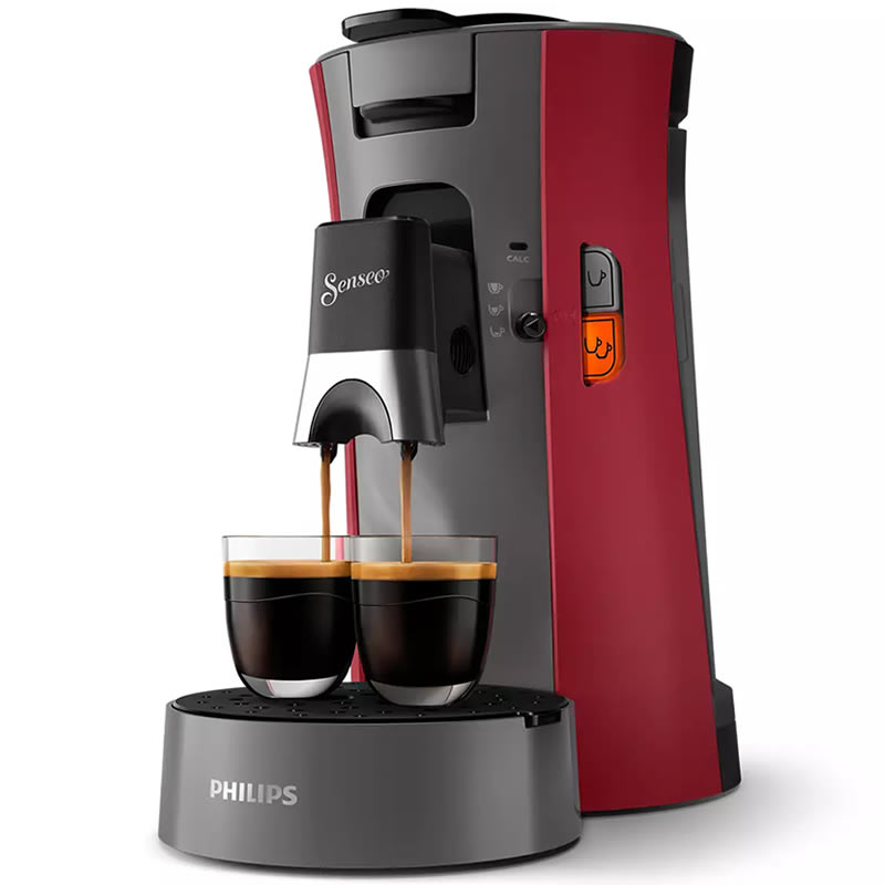 Philips Senseo® Select CSA230/90 Dieprood Koffiepadmachine