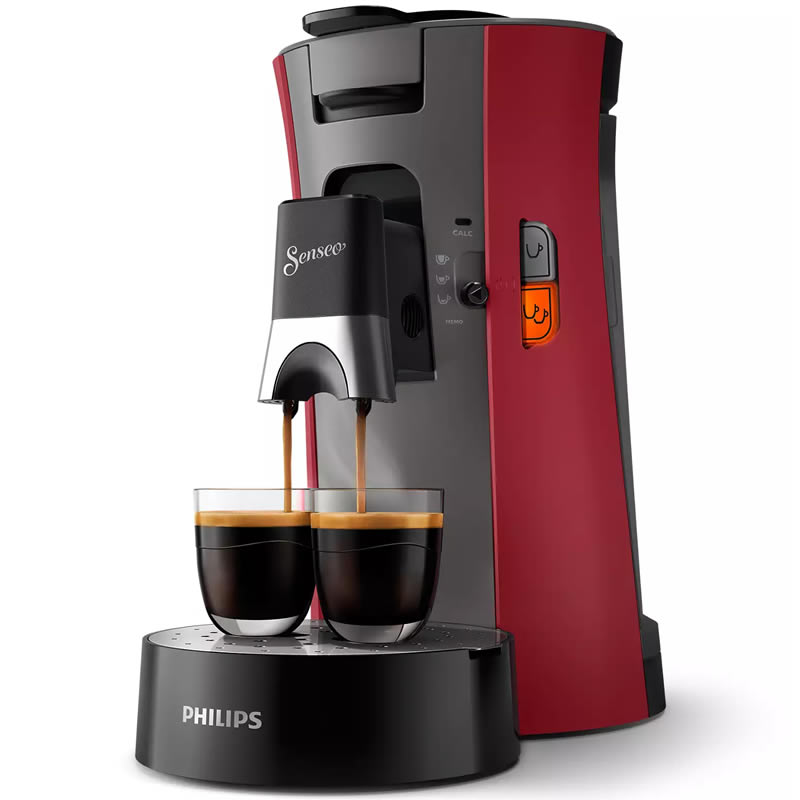 Philips Senseo® Select CSA240/90 Dieprood Koffiepadmachine