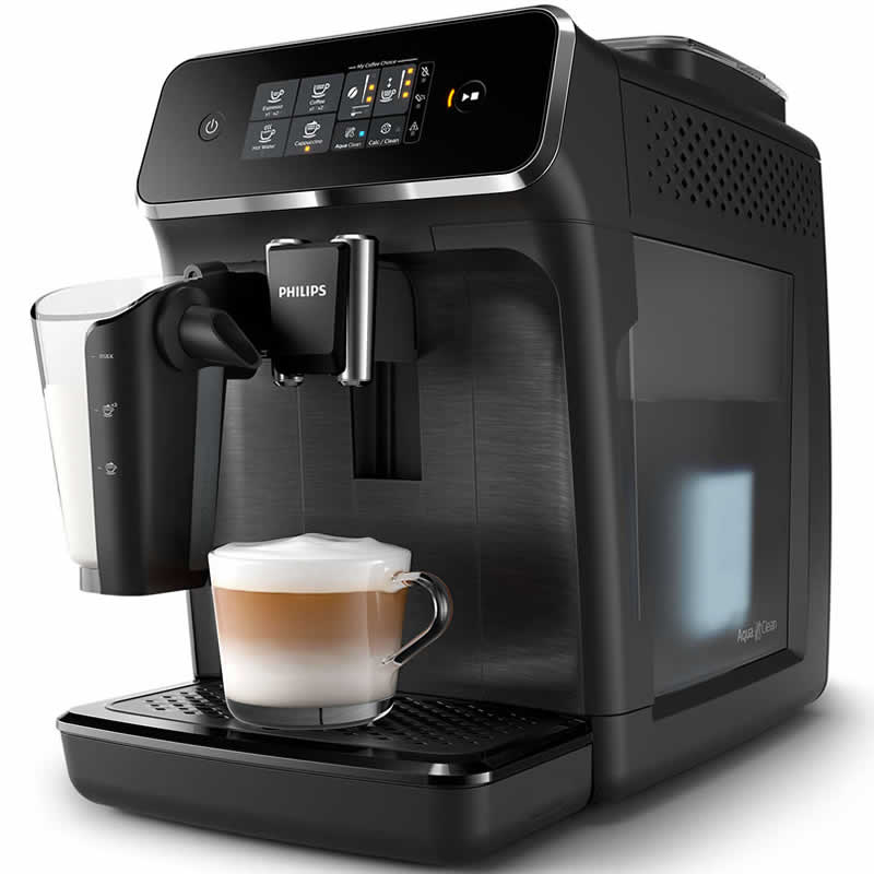 Philips Series 2200 EP2230/10 Mat Zwart/RVS Espressomachine