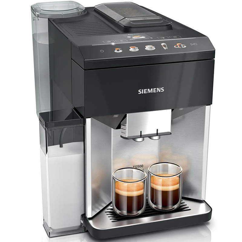 Siemens EQ.500 integral TP515R03 RVS/Piano Zwart volautomaat Espressomachine