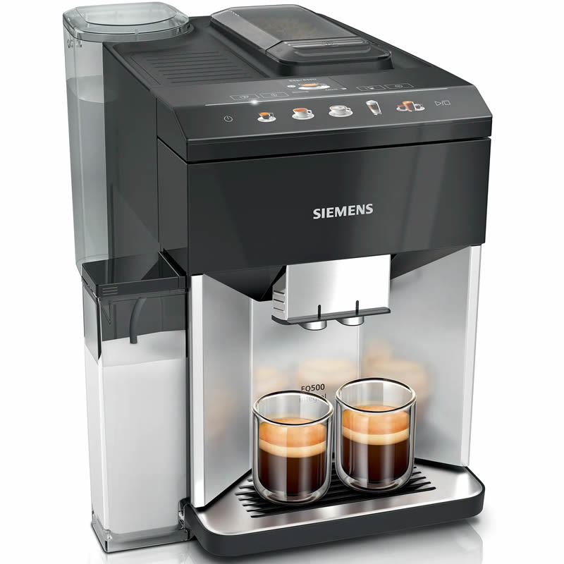 Siemens EQ.500 integral TQ513R01 Licht Zilver/Piano Zwart volautomaat Espressomachine
