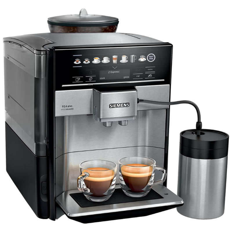 Siemens EQ.6 plus extraKlasse TE657F03DE RVS Espressomachine