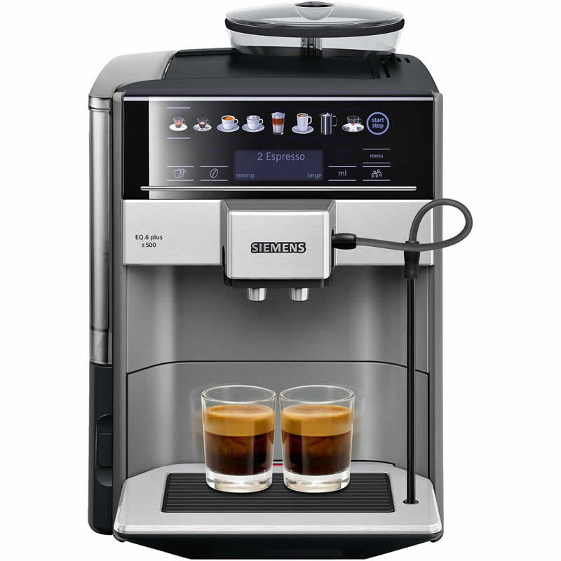Siemens EQ.6 plus s500 TE655203RW Zwart Espressomachine