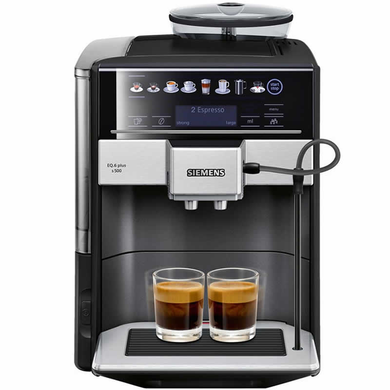 Siemens EQ.6 plus s500 TE655319RW Zwart metallic Espressomachine