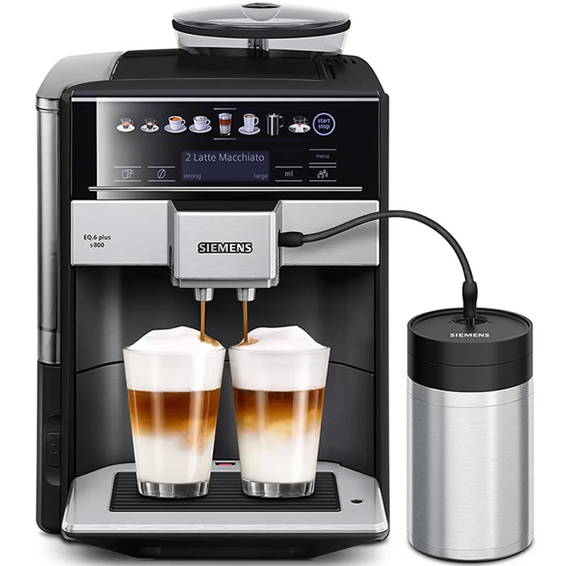 Siemens EQ.6 plus s800 TE658209RW Zwart Espressomachine