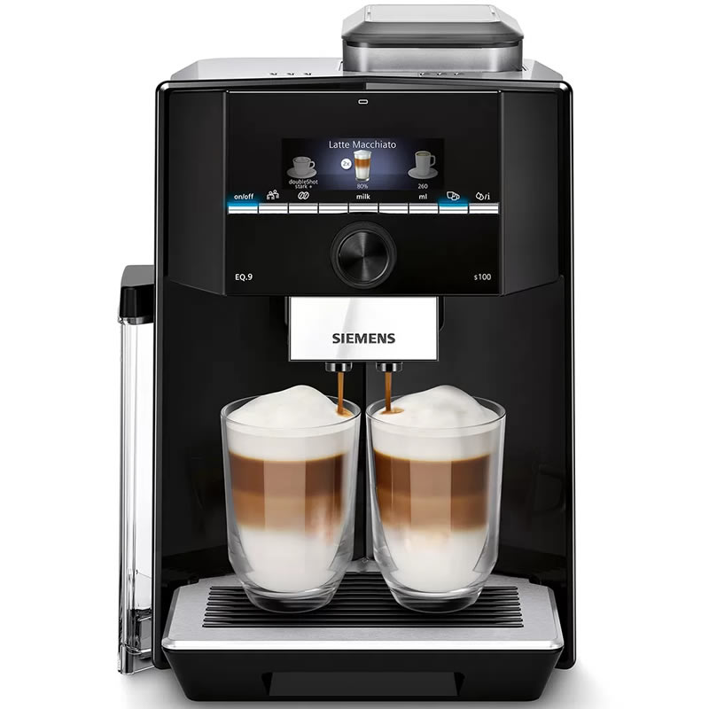 Siemens Eq 9 Tropfschale Ständig Voll Siemens EQ.9 s100 TI921309RW Zwart Espressomachine kopen | 4242003878323